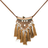 Sweater chain Necklaces Leather chain Long tassel Pendant Ethnic necklaces for women Tassel necklace Long necklace New style
