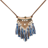 Sweater chain Necklaces Leather chain Long tassel Pendant Ethnic necklaces for women Tassel necklace Long necklace New style