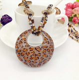 wholesale Bohemian Vintage Ethnic copy crystal Long Handmade mala bead Necklaces&Pendants for Women dress Statement Necklace