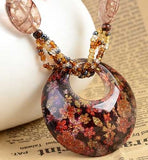 wholesale Bohemian Vintage Ethnic copy crystal Long Handmade mala bead Necklaces&Pendants for Women dress Statement Necklace