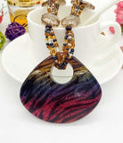 wholesale Bohemian Vintage Ethnic copy crystal Long Handmade mala bead Necklaces&Pendants for Women dress Statement Necklace