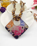 wholesale Bohemian Vintage Ethnic copy crystal Long Handmade mala bead Necklaces&Pendants for Women dress Statement Necklace