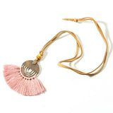 Ethnic Long Leather Women's necklaces Bohemia Round Hollow Tassel necklace for women Vintage Charm Sweater chain 2019 NEW