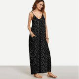 WIPU  Elegant Long Maxi Dress Summer 2019 Women Boho Deep V Neck Sleeveless Loose Dresses Beach Wear Sundress Vestido