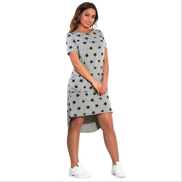 pentagram Print Women Dresses 2019 Spring 5XL Plus Size women Clothing Large Size Casual Summer Dress Elegant vestidos 6XL