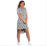pentagram Print Women Dresses 2019 Spring 5XL Plus Size women Clothing Large Size Casual Summer Dress Elegant vestidos 6XL